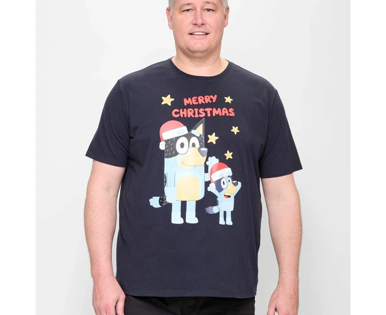 Plus Size Licensed Bluey Merry Christmas T-Shirt