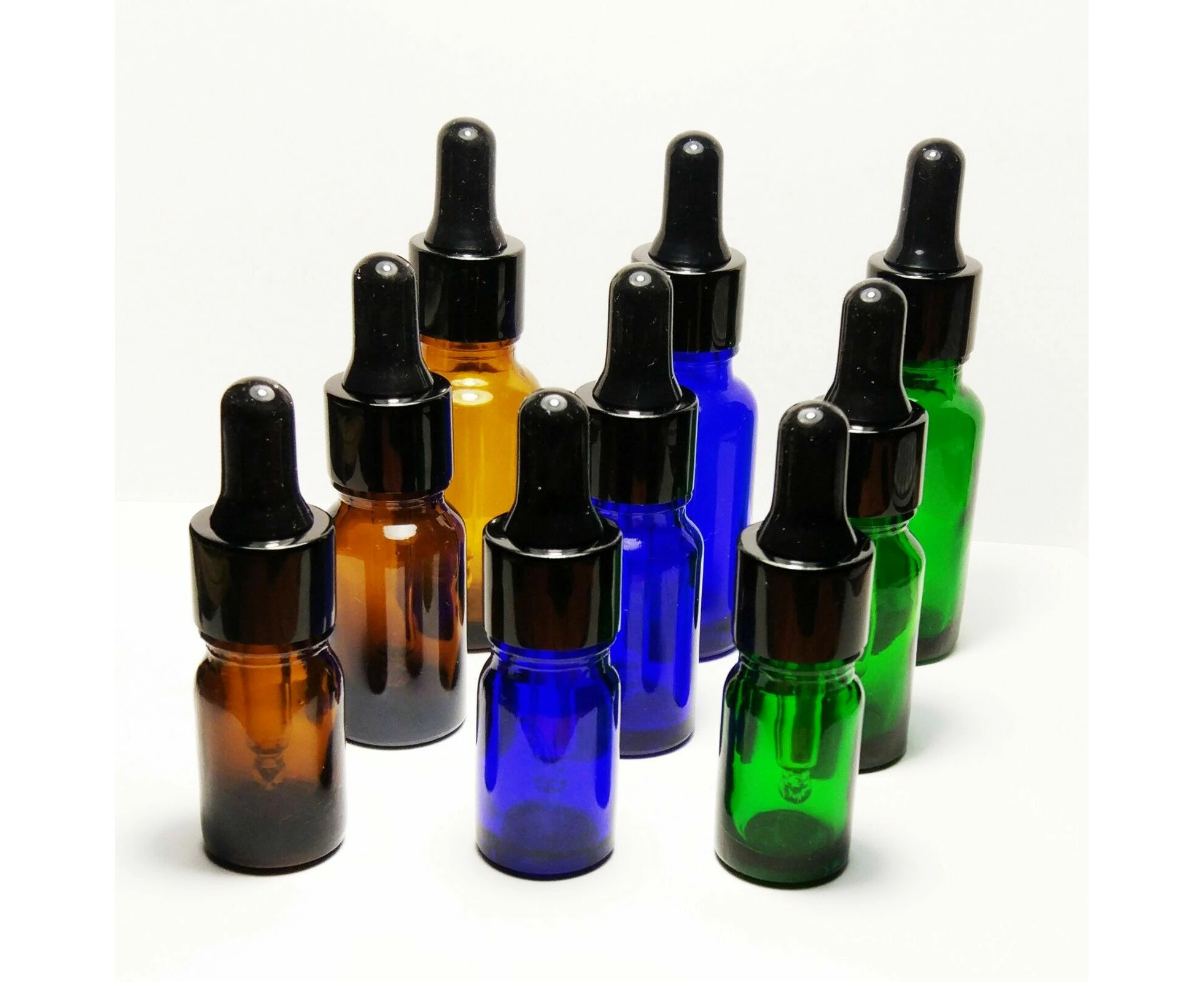 10 X 5 10 20ml Glass Reagent Liquid Pipette Bottle Eye Dropper Drop Aromatherapy