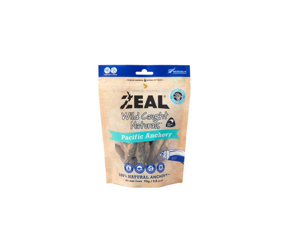 Zeal Freeze Dried Pacific Anchovy for cats and dogs 70g