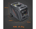 VoltX Inverter Generator 3.85KW Max 3.5KW Rated Pure Sine Wave with 2 Wire Start Portable Camping RV Petrol Lightweight Silent Quiet Remote Start