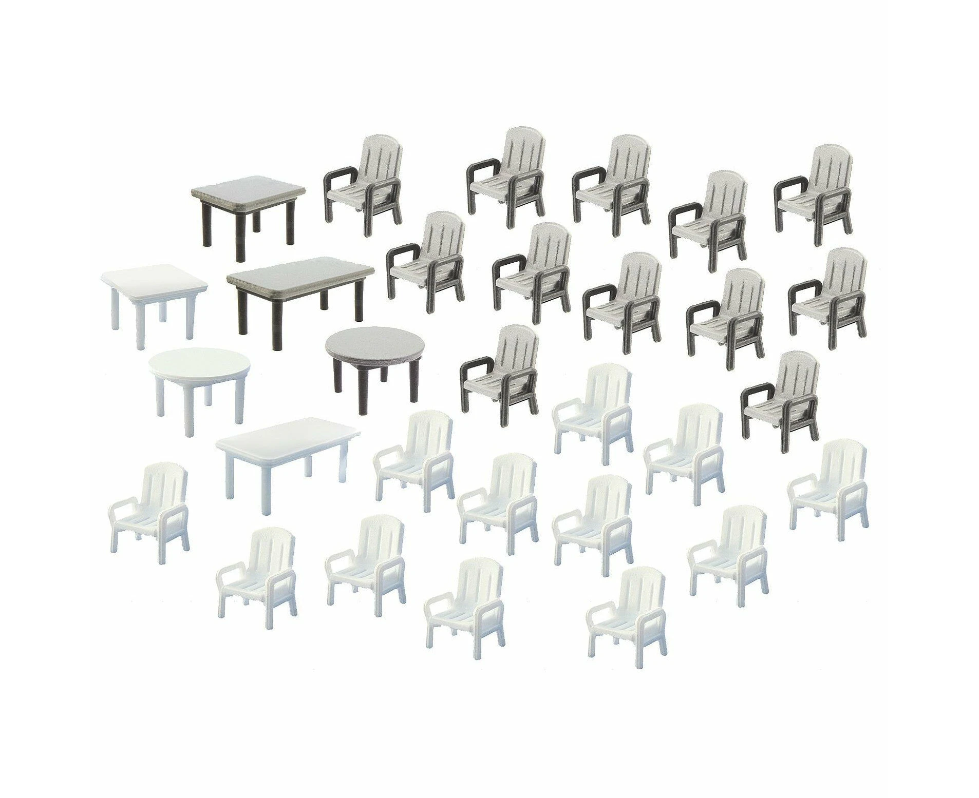 Faller 24 Garden chairs and 6 Tables