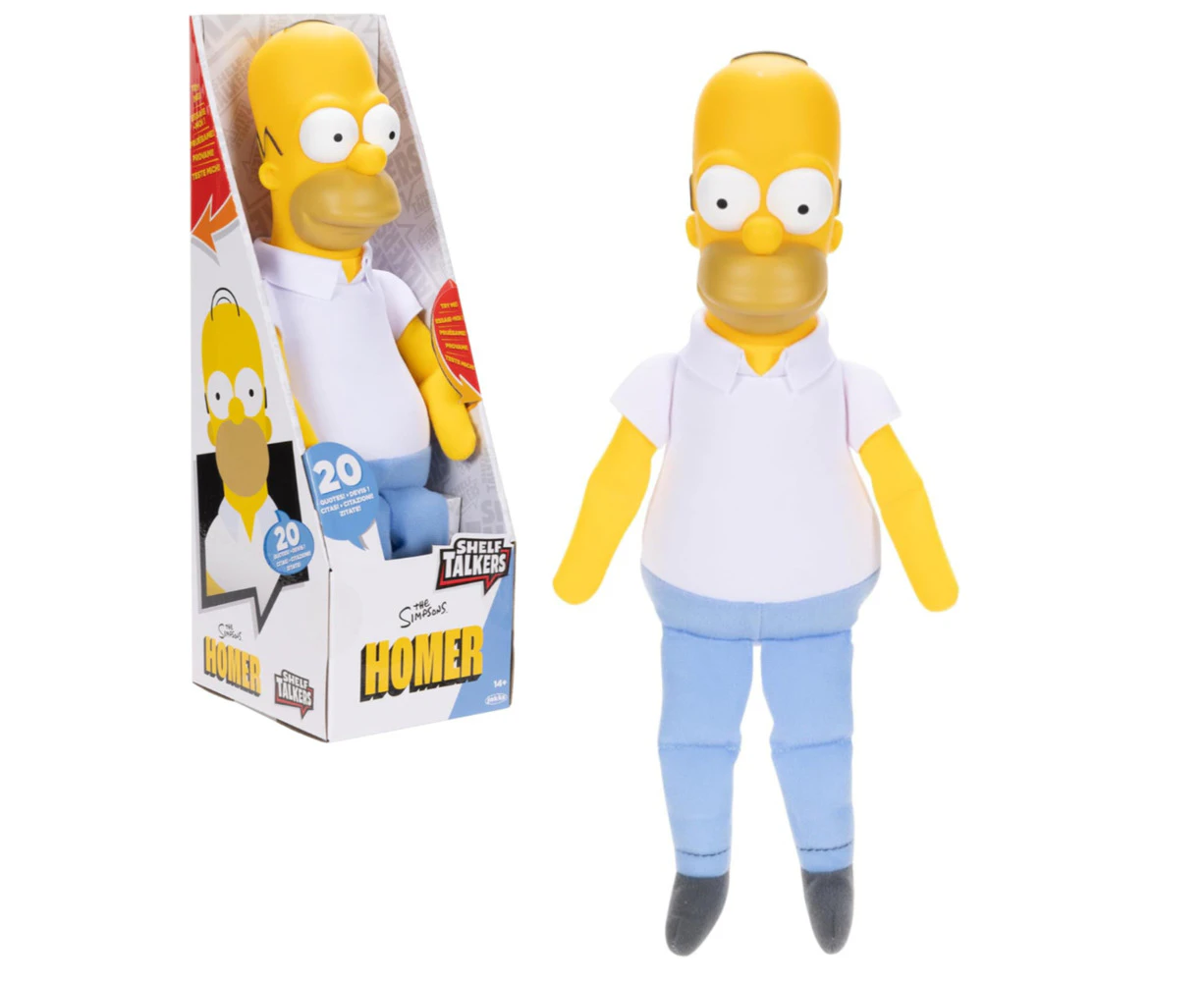 Shelf Talkers The Simpsons Homer Simpson 12 inch Talking Plush