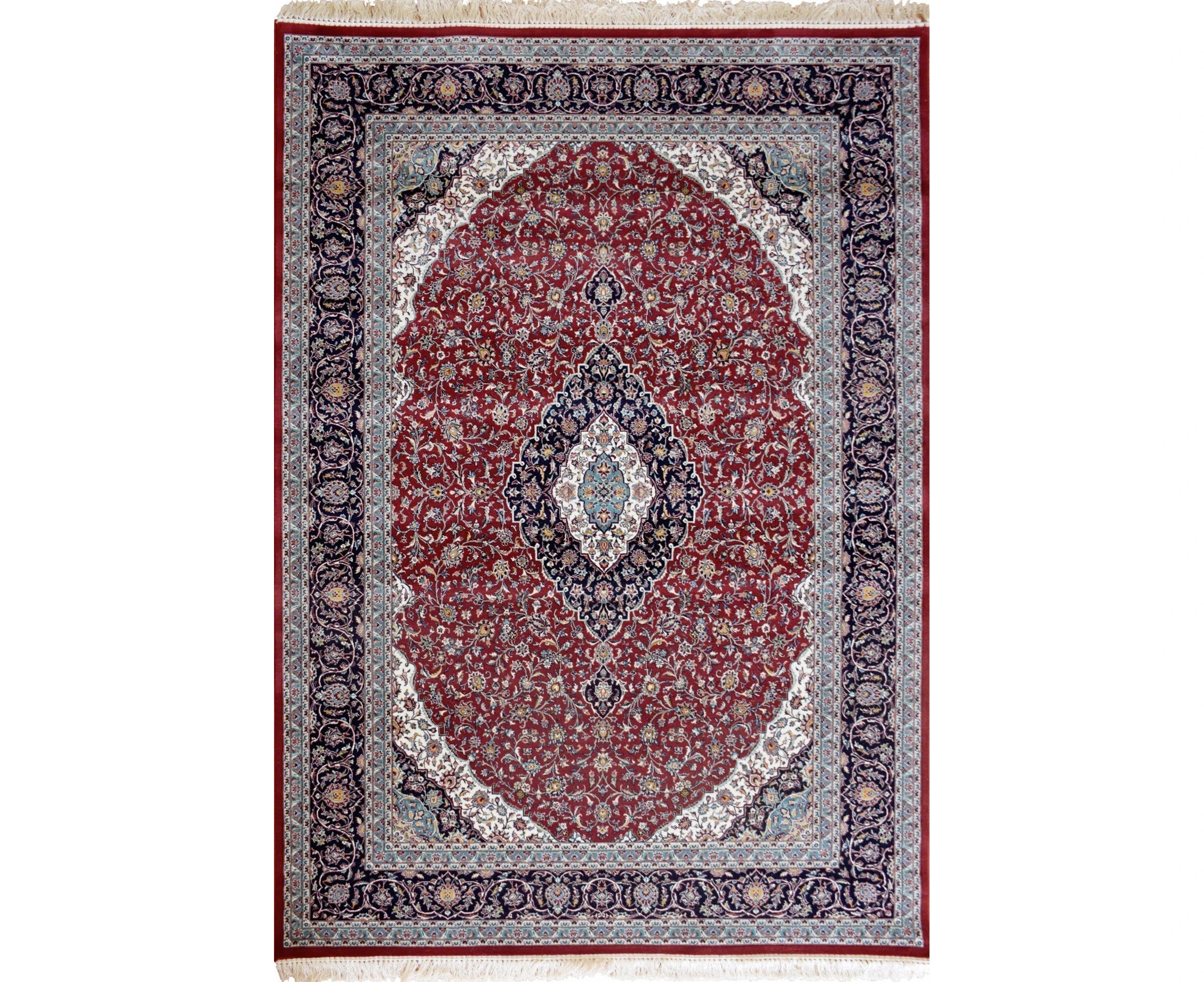 Melbourne Traditional Medallion Rugs 87107-Red - 300x200cm