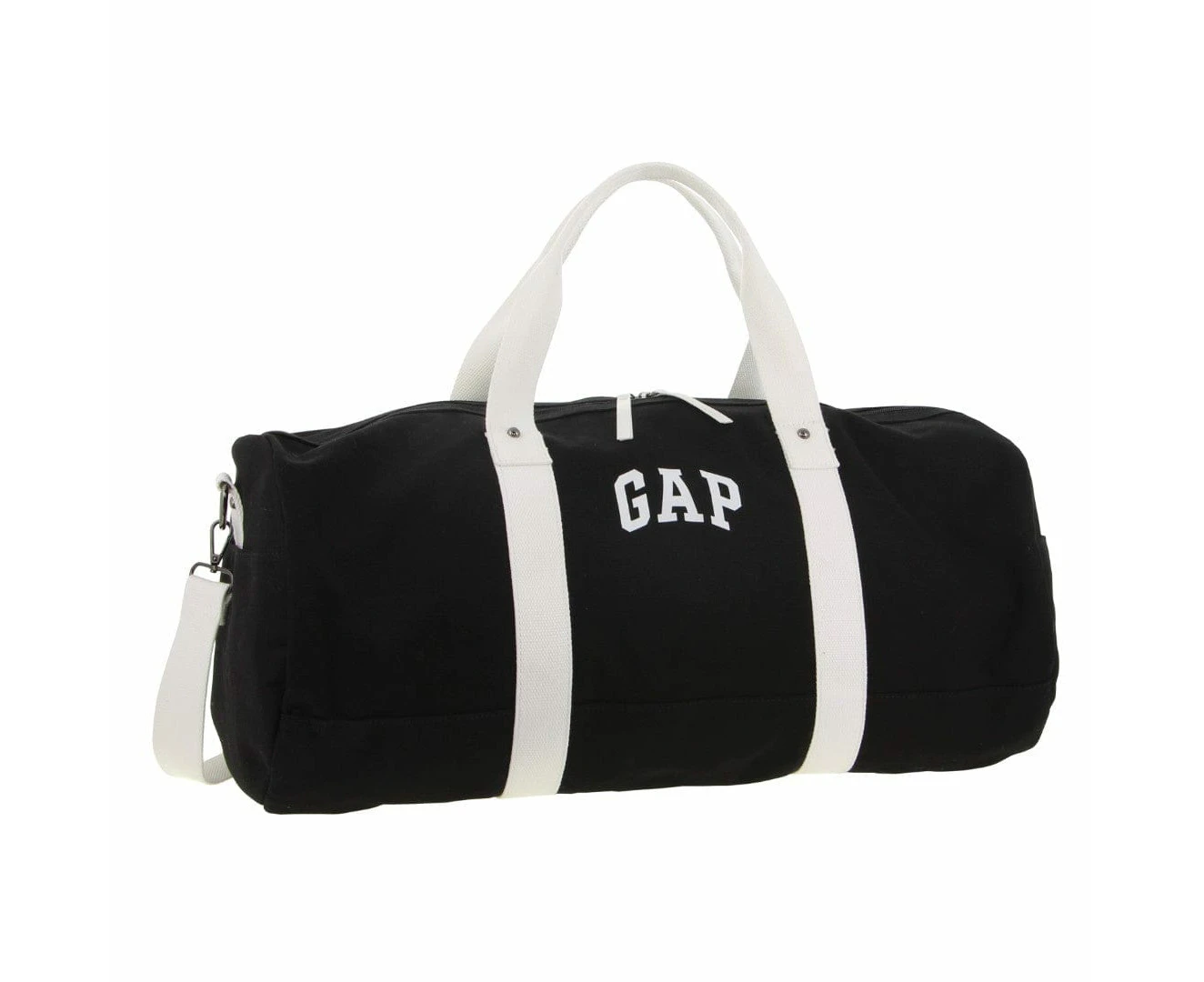 GAP Unisex Canvas Overnighter/Barrell Bag in Black