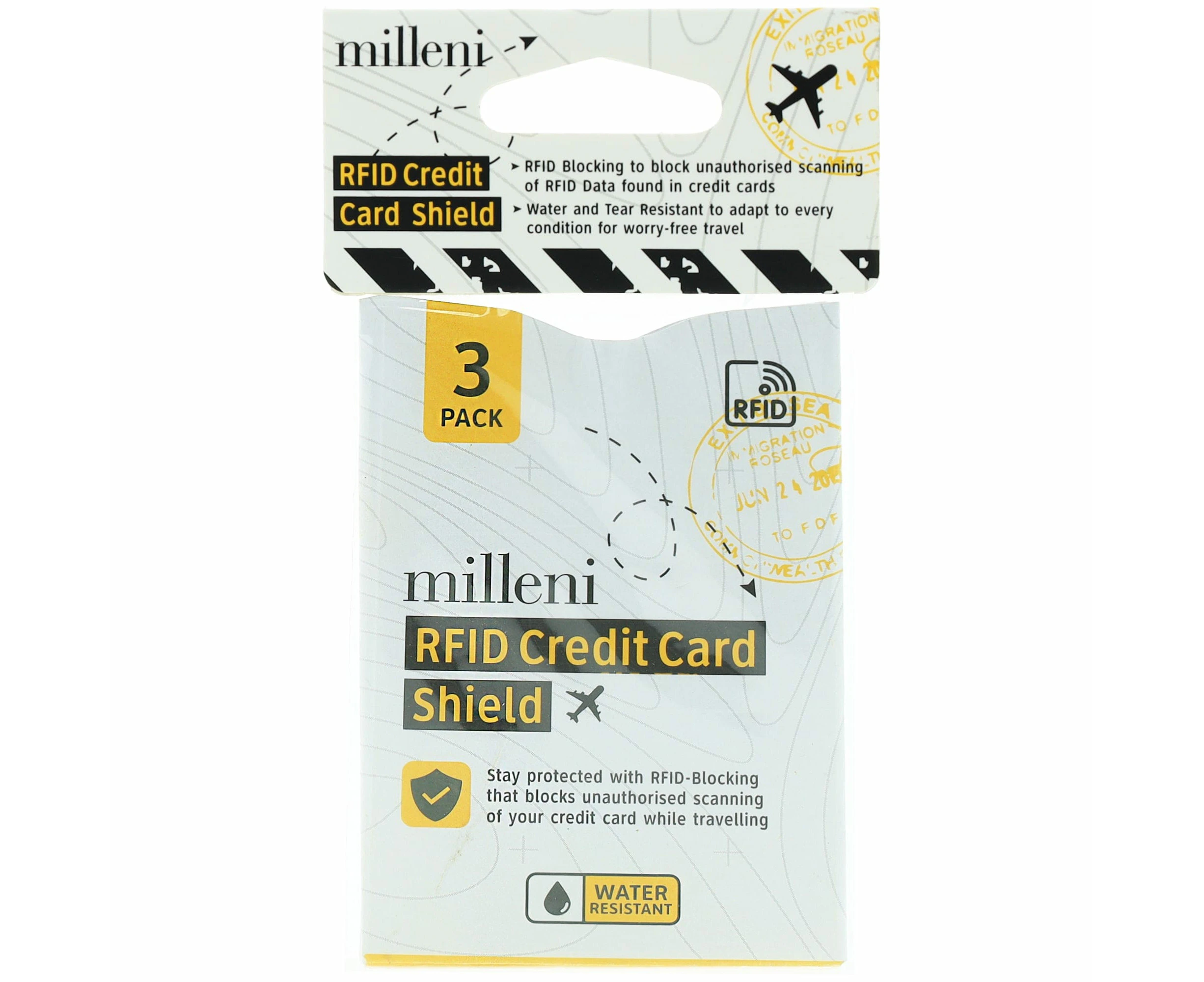 Milleni Travel RFID Credit Card Shield (3 PK)