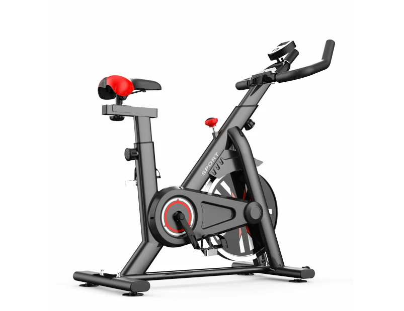 Fitness Master Exercise Spin Bike 8kg Flywheel Commercial Home Gym Black