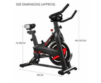 Fitness Master Exercise Spin Bike 8kg Flywheel LCD Fitness Workout Home Gym