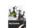 Fitness Master Exercise Spin Bike 8kg Flywheel LCD Fitness Workout Home Gym