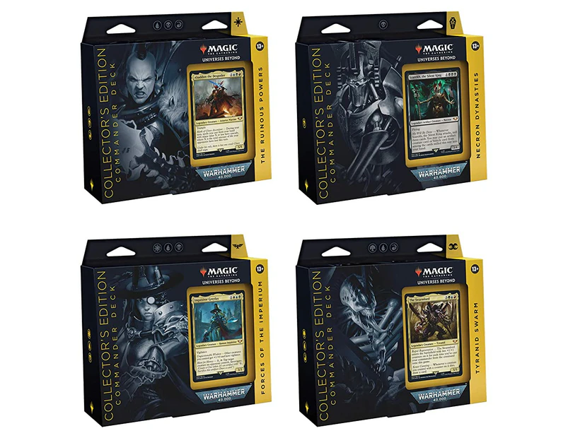 Magic: The Gathering Universes Beyond Warhammer 40,000 Collectors Edition Commander Deck Bundle  Includes all 4 Decks