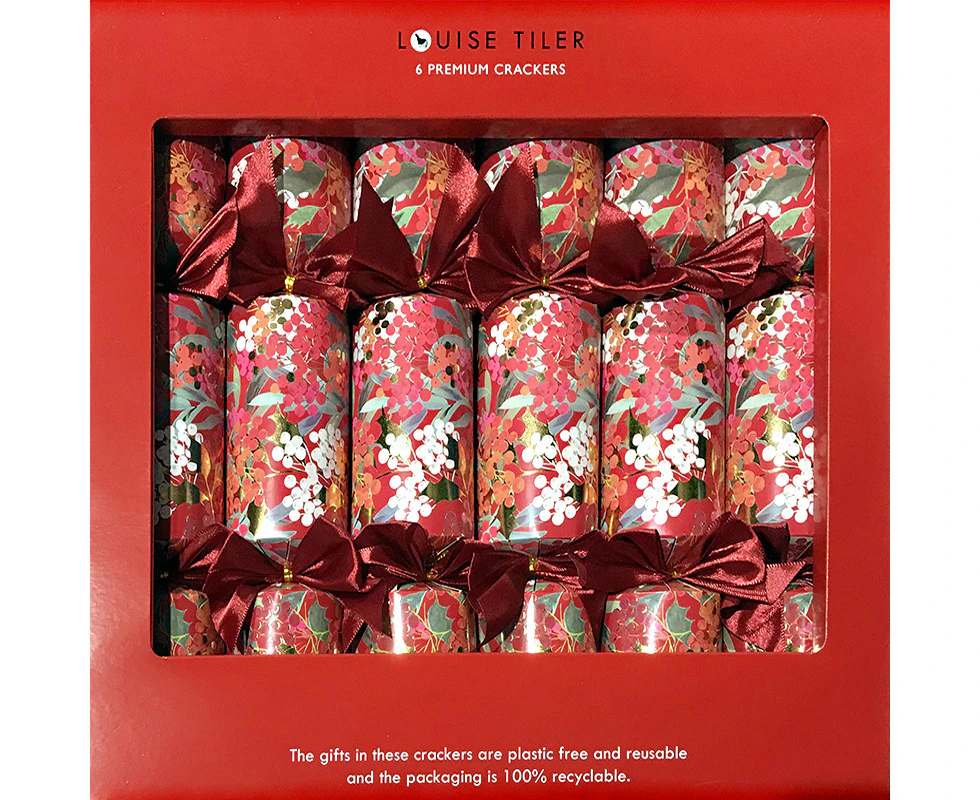 Louise Tiller Colourful Berries Christmas Crackers 6 pk