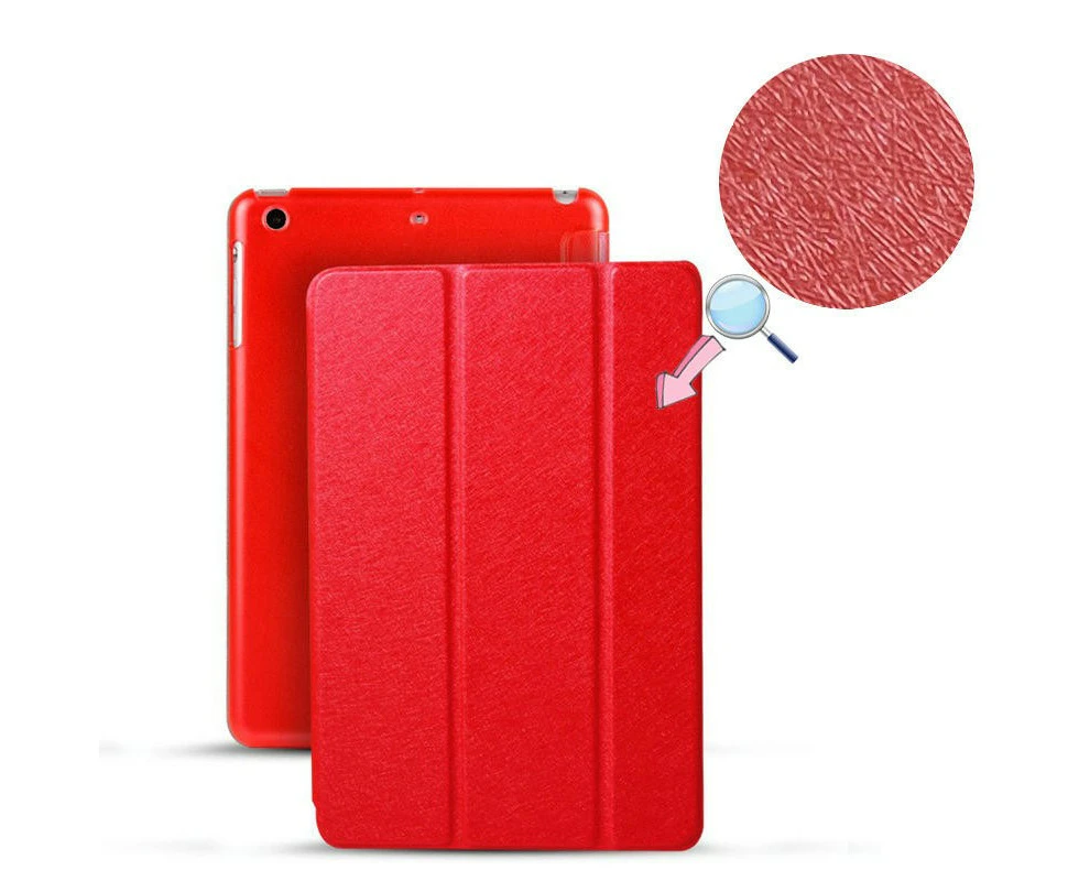 Slim Trifold Stand Cover with Auto Sleep/Wake Protective Tablet Cover-red