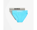 Bonds Retro Rib Bikini Briefs 2 Pack