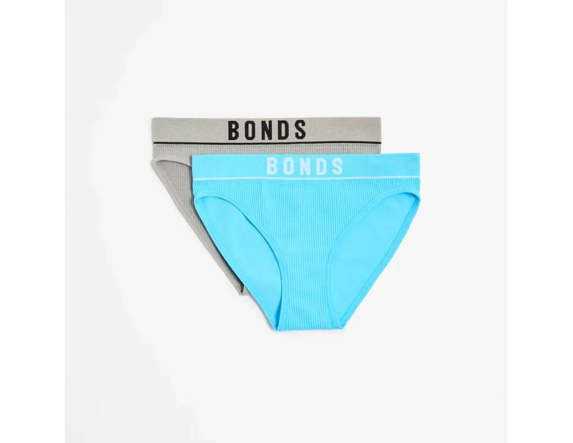 Bonds Retro Rib Bikini Briefs 2 Pack