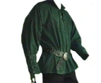 Men Viking Pirate Costume Shirt Medieval Renaissance V-Neck T Shirt