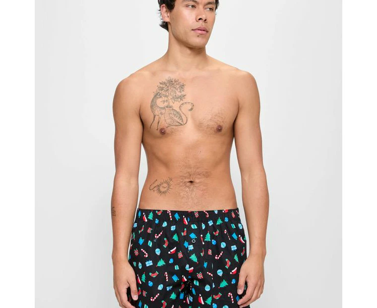 3 Pack Christmas Woven Boxer Shorts - Maxx