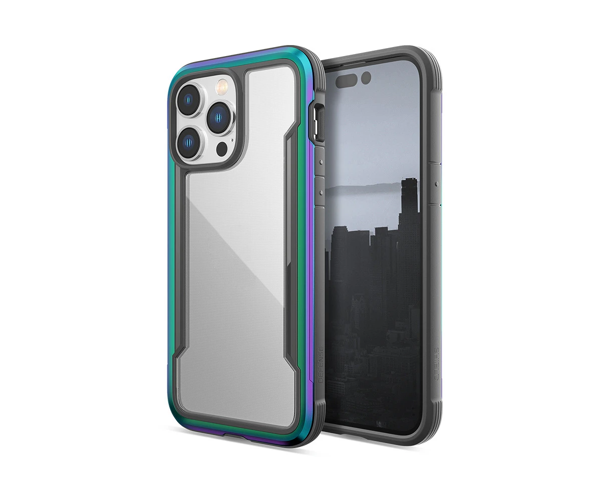 X-doria Original Defense Shield Case Cover for iPhone 14 Pro Max-Iridescent