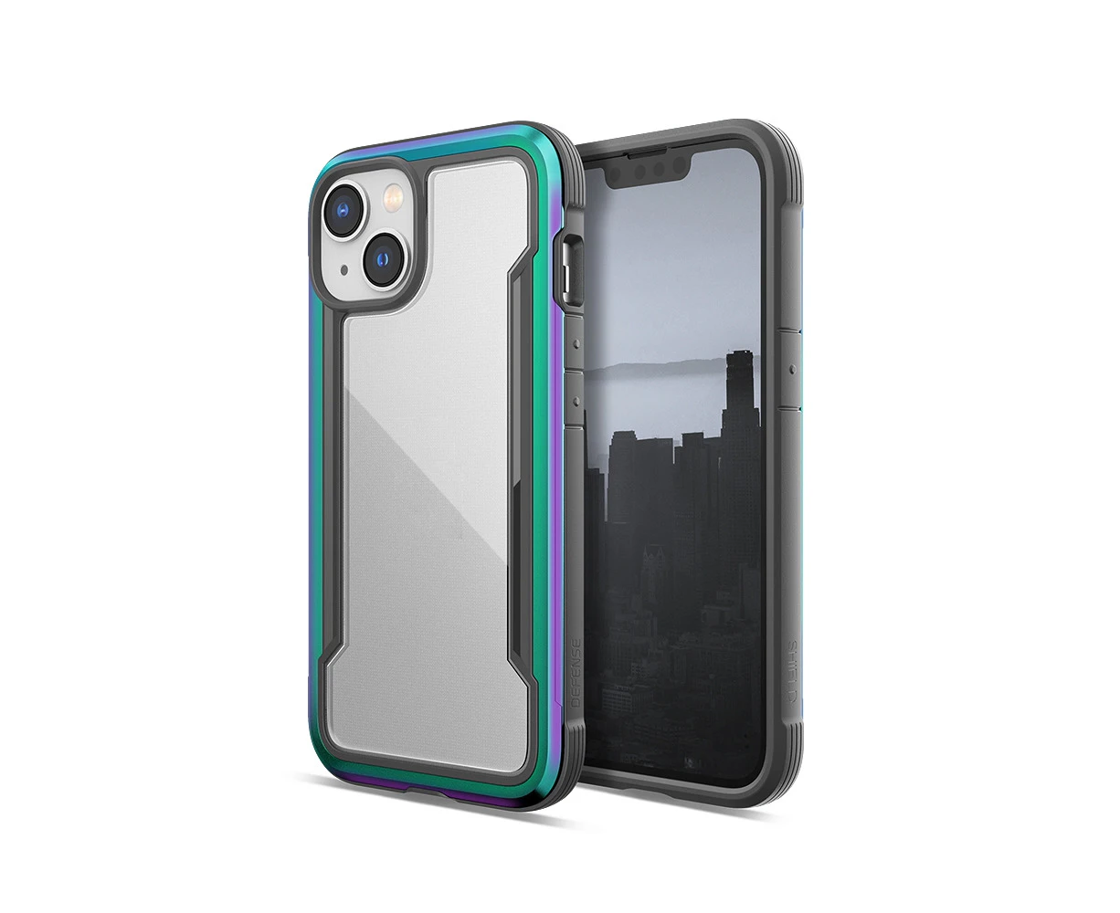 X-doria Original Defense Shield Case Cover for iPhone 14 Max (Plus)-Iridescent