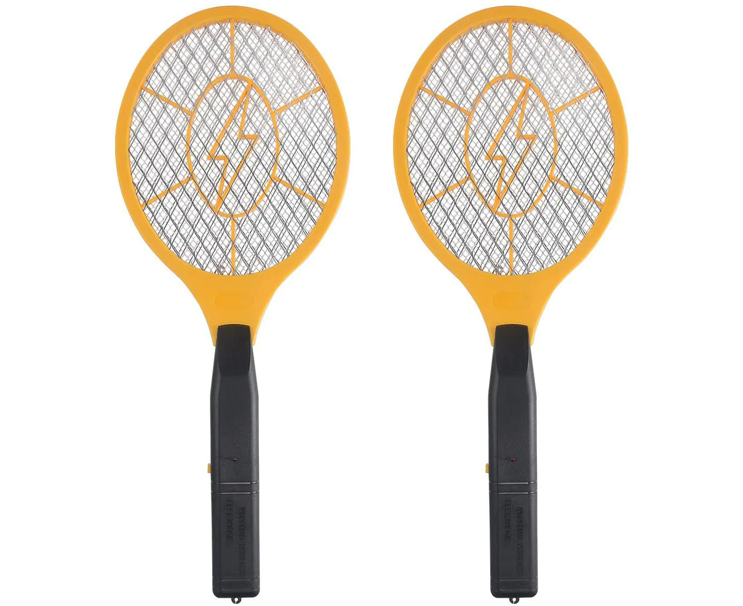 2 Pack Bug Zapper Electric Fly Swatter Zap Mosquito - Indoor Outdoor Zapping Racket For Pest Control - Safe To Touch With 3-Layer Safety Mesh