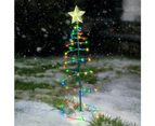 Solar Powered LED Christmas Tree Stake Light - 1pcs