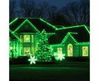 2Pack 200 LED Lights Solar String Lights Solar Christmas String  Lights-Green