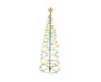 Solar Powered LED Christmas Tree Stake Light - 1pcs