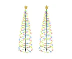 Solar Powered LED Christmas Tree Stake Light - 1pcs