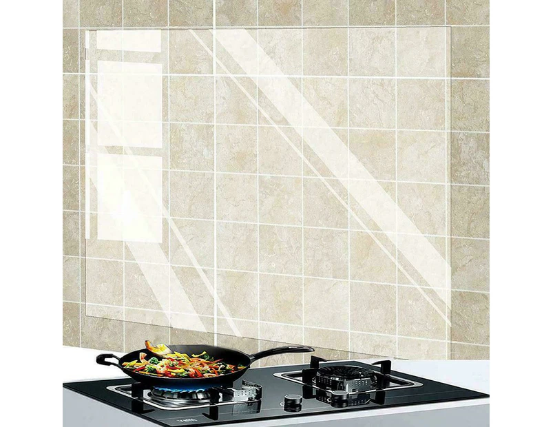 Transparent Kitchen Oil-proof Wall Sticker Heat-resistant Adhesive Self