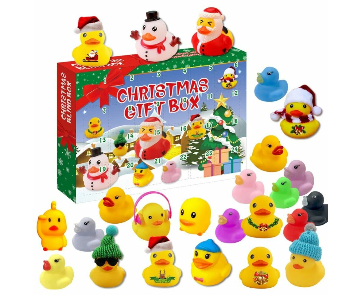 Rubber Duck Advent Calendar Christmas Countdown For Kids 24 Days Ducks Toy Gift