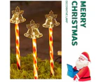 Outdoor Christmas Solar Lights (Set Of 5),  Christmas Solar Stake Lights For Solar Christmas Decorations, Pathway & Backyard,Style 4