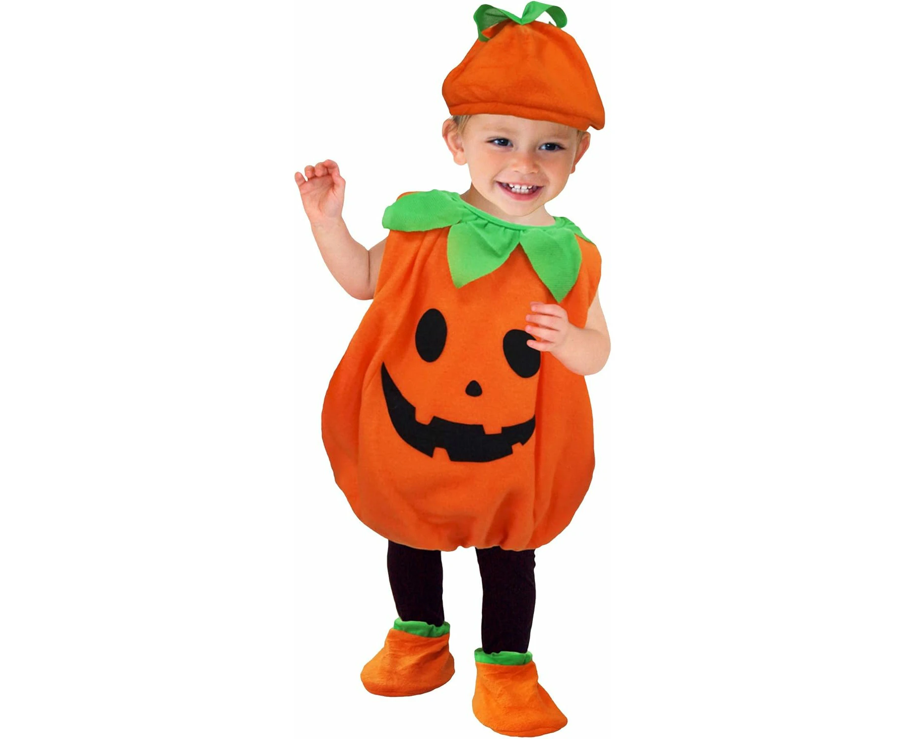 Eozy Baby Pumpkin Costume Children Halloween Carnival Mardi Gras Costumes With Hat