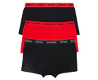 Bonds Men's Guyfront Trunks 3-Pack - Diva Red/Black