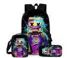 Kids Marshmello Backpack Travel Laptop Bag Schoolbag Lunchbag Rucksack Bookbag