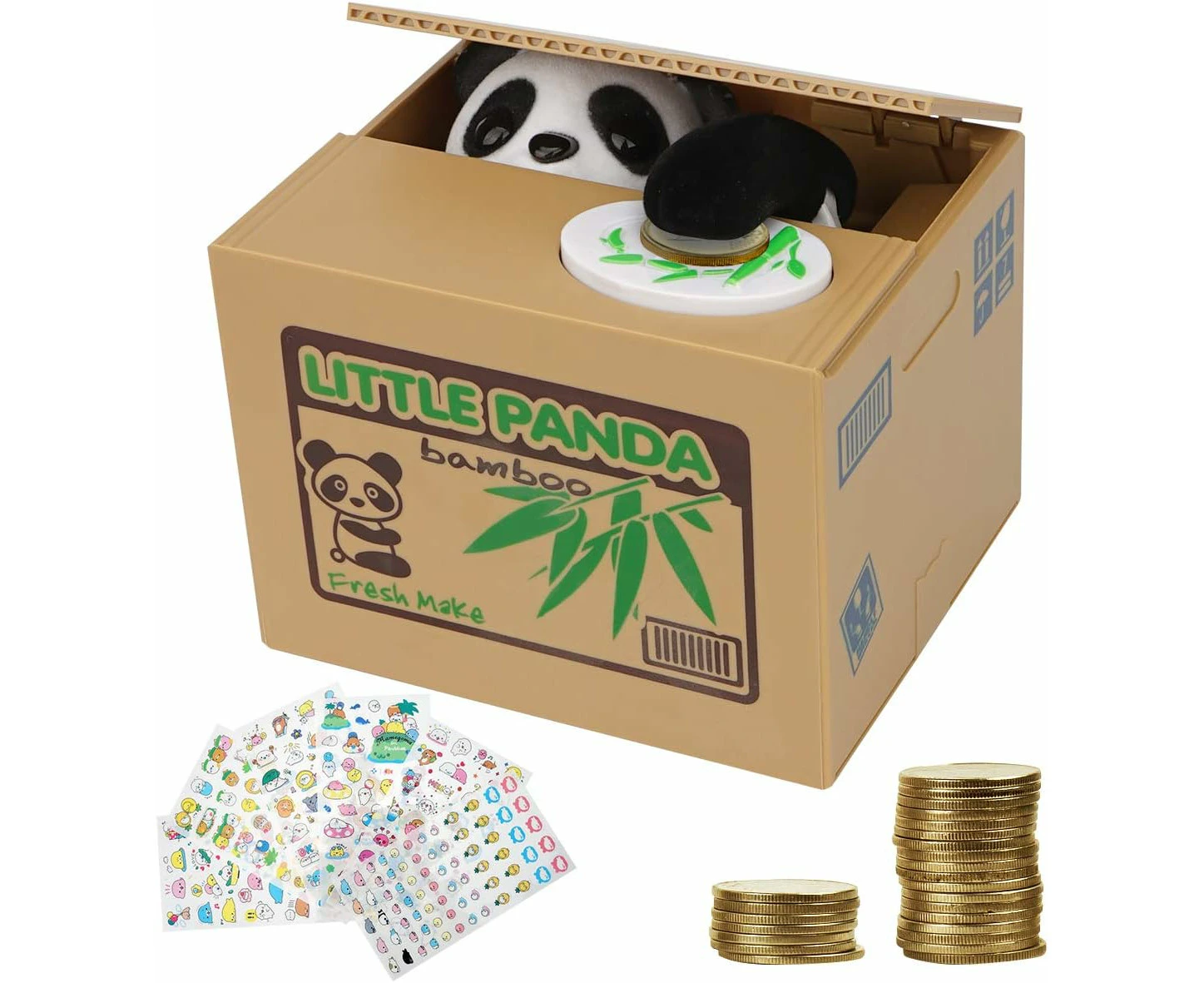 Electronic Panda Money Box, Funny Piggy Bank, Ideal Savings.