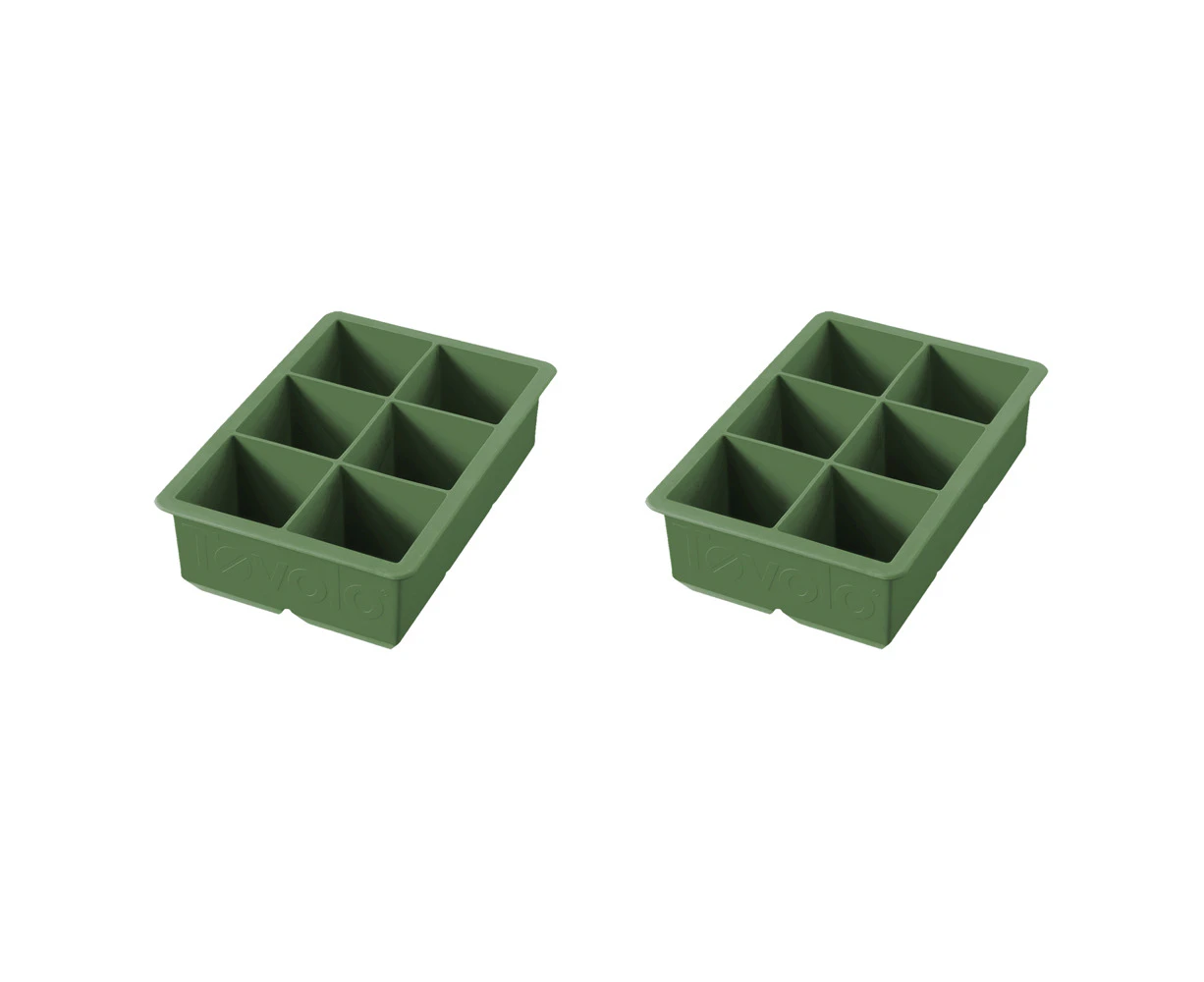 2x Tovolo Silicone King Cube Ice Tray Cubes Mould Home/Kitchen Barware Pesto