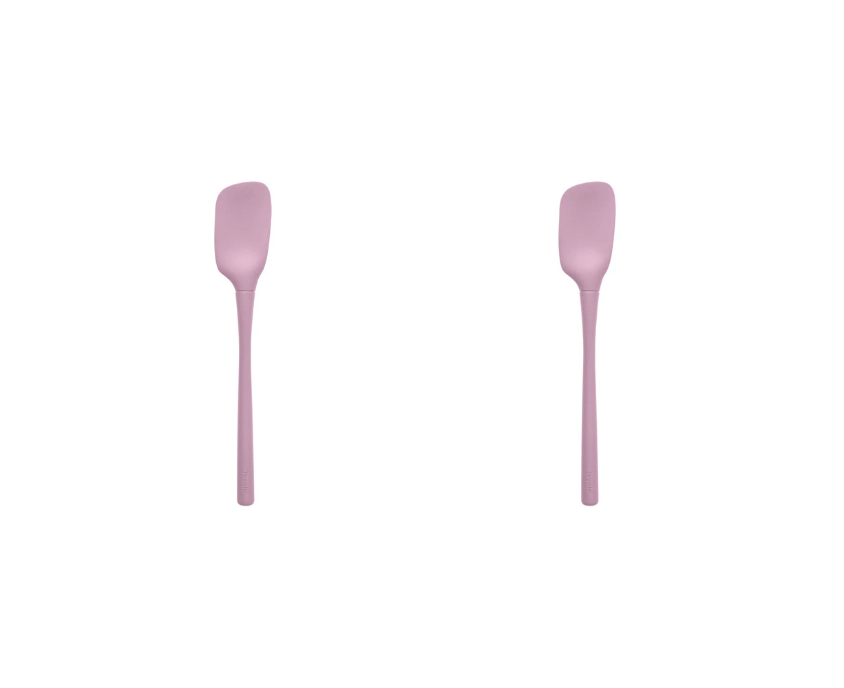 2x Tovolo Flex-Core All Silicone Nylon Spoonula Cooking Utensil Pink Sorbet