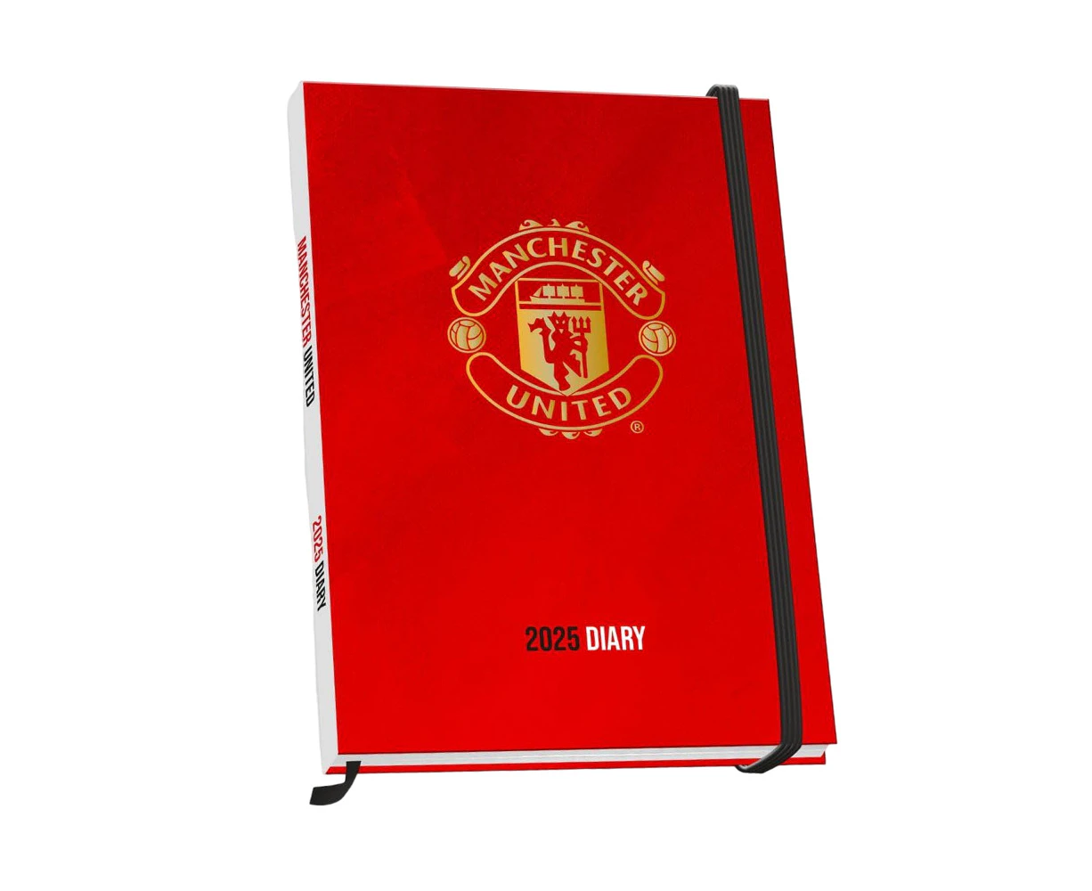 Manchester United FC 2025 Crest A5 Diary (Red/Gold) - TA12405