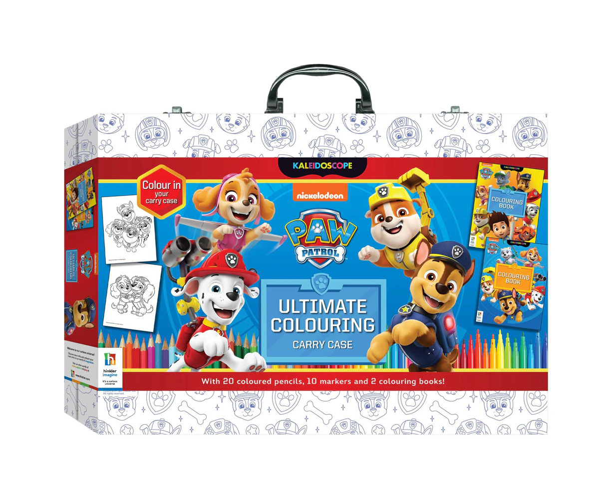 Kaleidoscope Paw Patrol Kids/Children Ultimate Colouring Carry Case 8y+