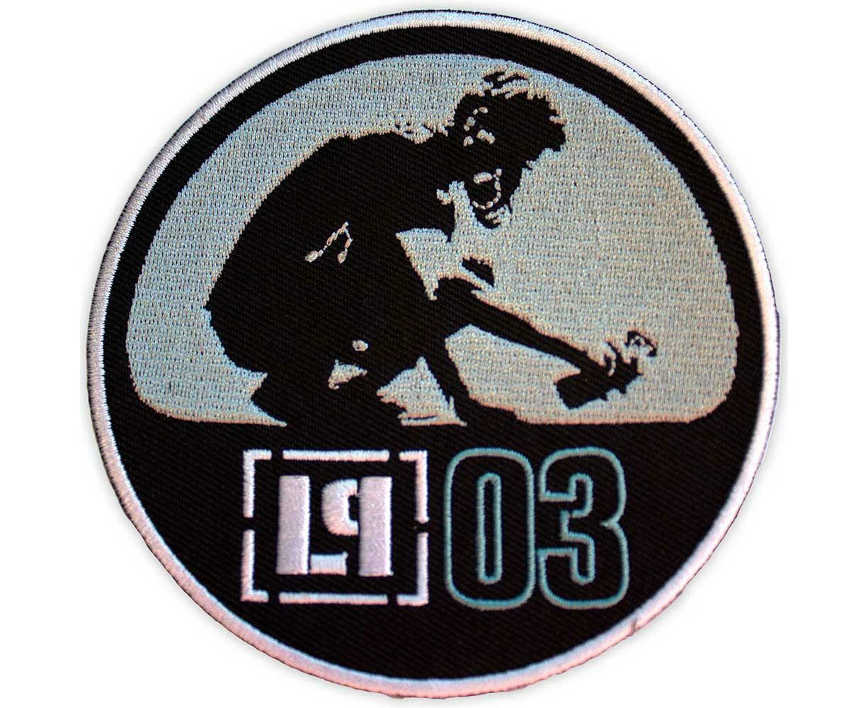 Linkin Park LP03 Woven Iron On Patch (Black/Grey) - RO11901