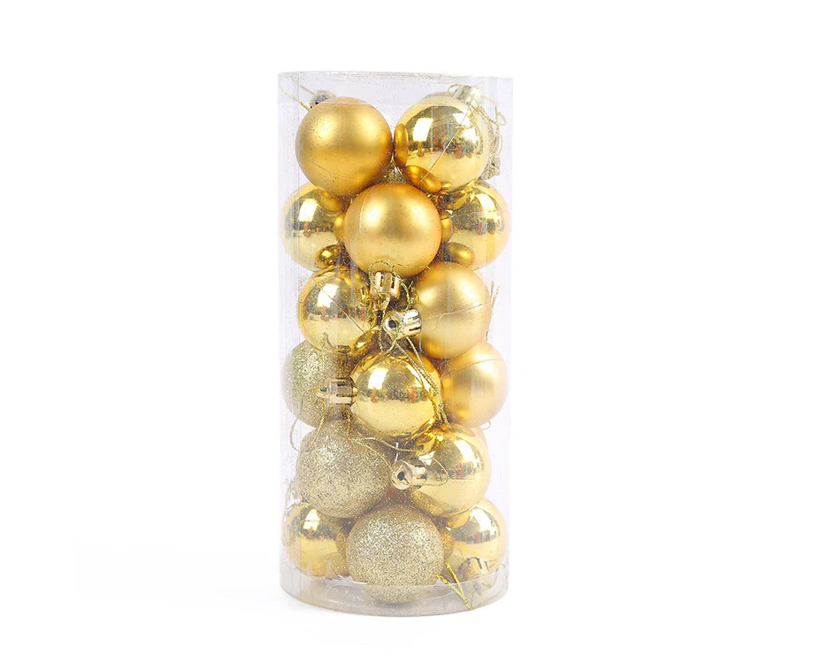 Christmas baubles, 24 pieces Christmas decorations 3cm