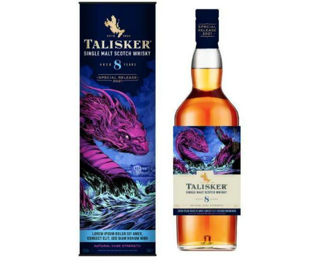 Talisker 8Yo - Legends Untold 2021 The Rogue Seafury Whiskey 700ml