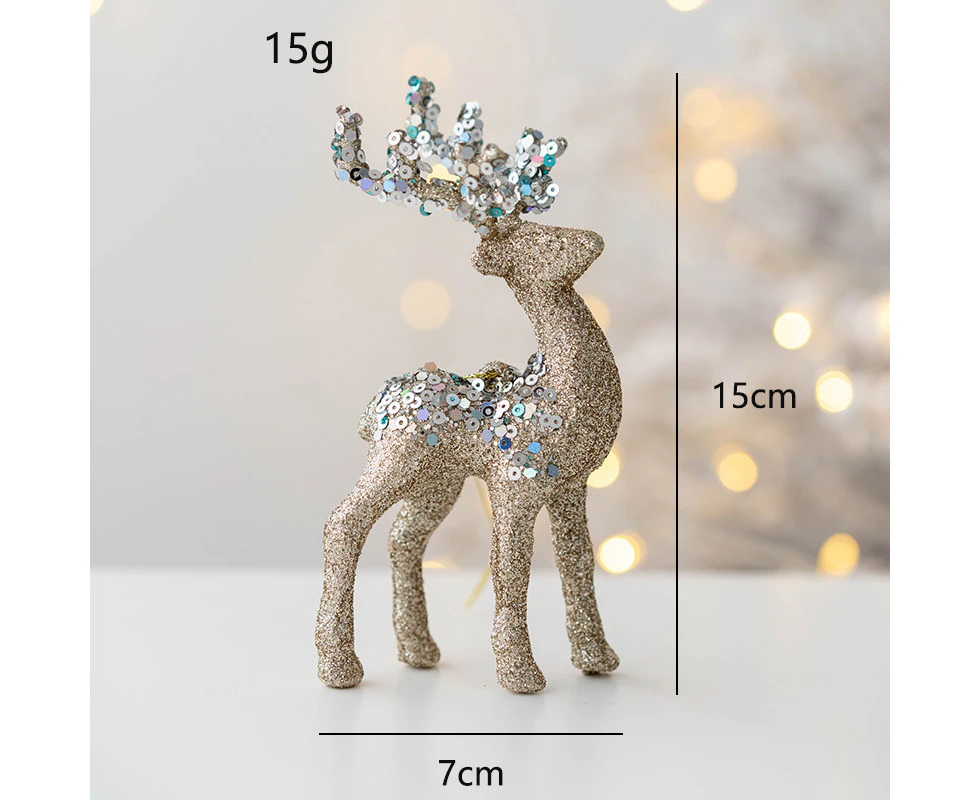 1PC Christmas Figurine Deer Christmas Decoration Christmas Decoration Advent Winter Decoration Gift