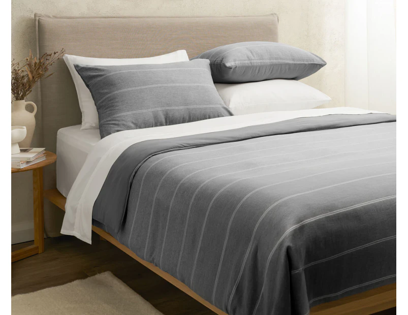 Sheraton Luxury Maison Jasper Quilt Cover Set - Charcoal