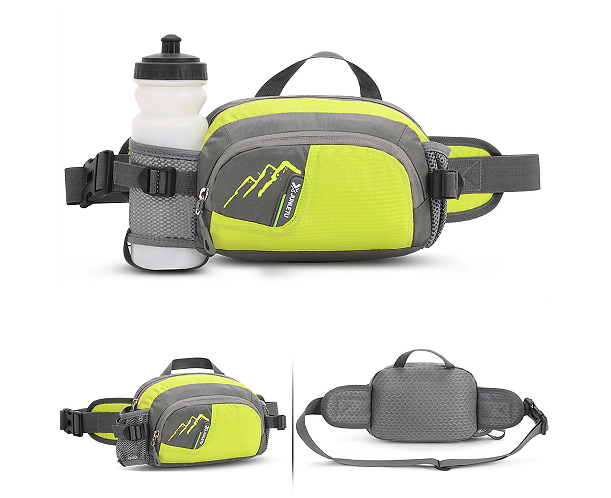 Outdoor Sports Waist Pack with Water Bottle Holder for Cycling Running Walking Hiking Marathon Fanny