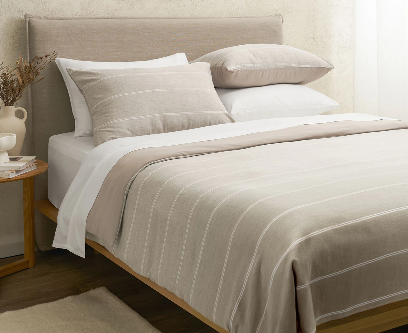 Sheraton Luxury Maison Jasper Quilt Cover Set - Putty