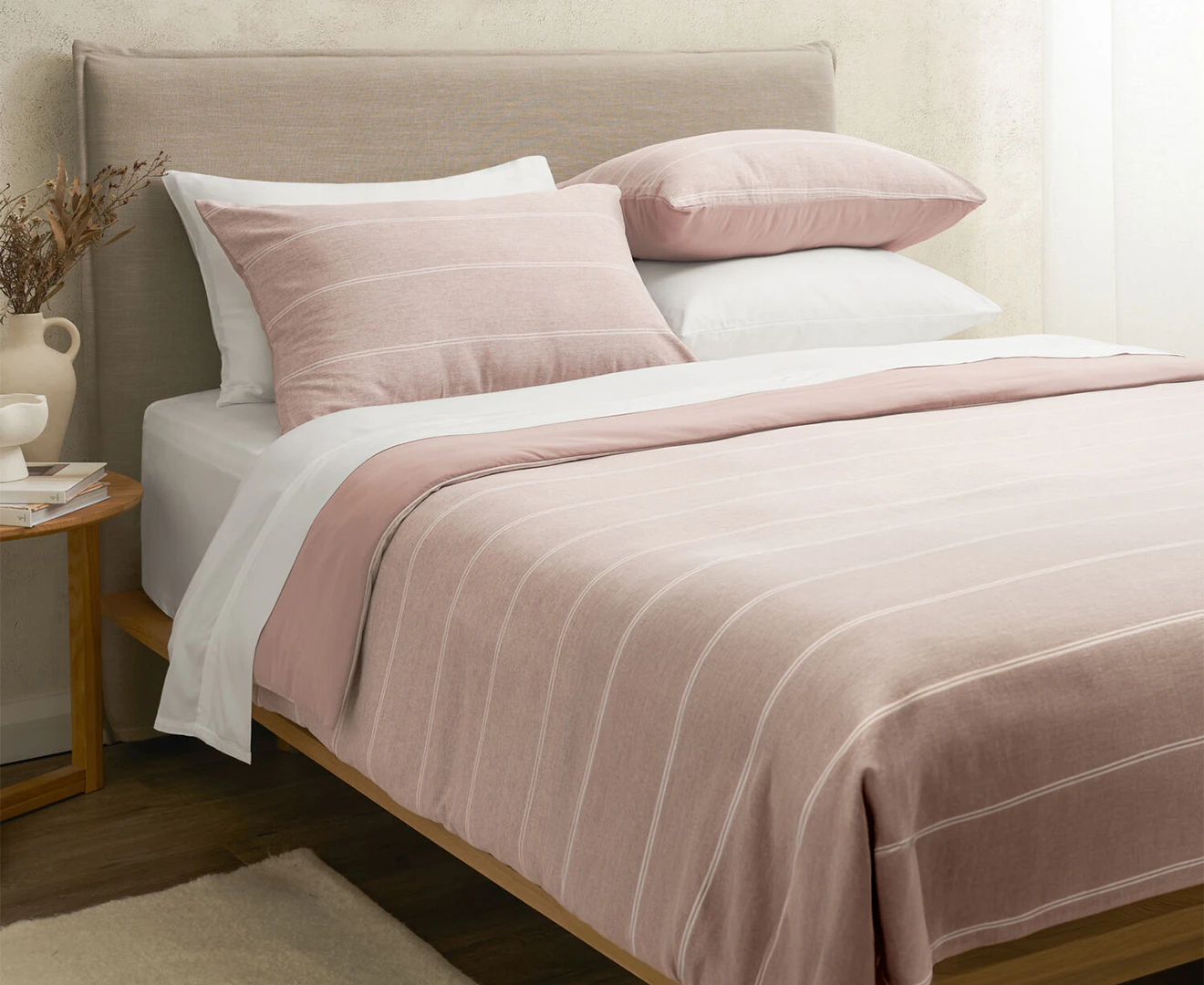 Sheraton Luxury Maison Jasper Quilt Cover Set - Cameo Rose