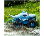 Monster Jam Megalodon STORM All-Terrain Remote Control Monster Truck 1:15 Scale | Drives on Water & Land, Durable Off-Road RC Toy - Christmas Present