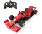 RASTAR RC Car Kits to Build 1/16 Scale Compatible with Ferrari SF 1000 RC Car Assembly Building Kit with Remote, 65pcs DIY