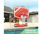 Splash Hoop PRO Poolside Basketball Game - Red