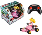 Carrera RC Mario Kart Pipe Kart Princess Peach - 1:18 Scale Remote Control Car, 9 km/h Speed, Ready to Run | Mario Kart Fans - Christmas Present