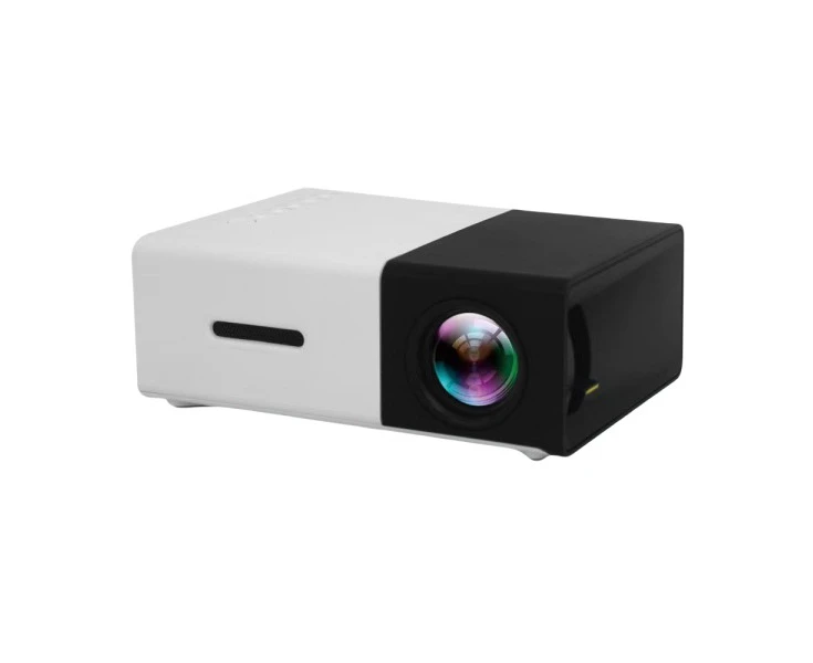 Mini Projector Portable Movie Projector Native 1080P Full Hd  Home Theater With Speaker, Outdoor Video Projector Built in Speakers（black）